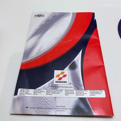 Pro Evolution Soccer 1 PlayStation 2 used with booklet and game catalog