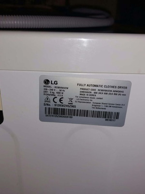 LG dryer