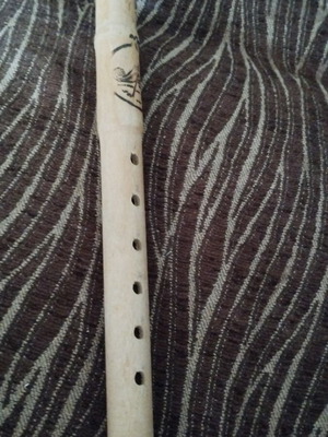 Wooden flute used in good condition