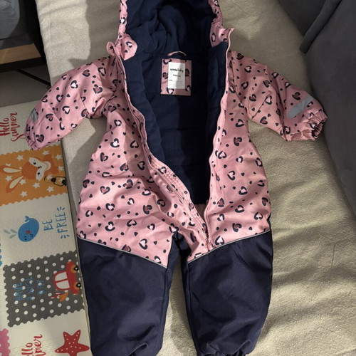 Sinsay baby winter jumpsuit size 80/86 pink blue