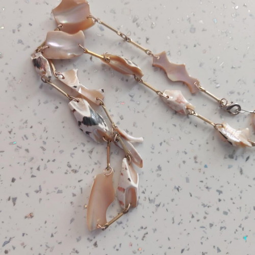 Necklace with shells like new, summer style