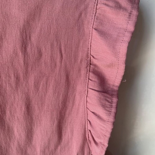 Yookie sleeveless blouse with ruffles XXL like new, pink-salmon