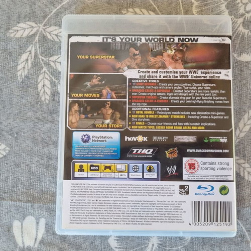 WWE SmackDown vs. Raw 2010 PlayStation 3 game like new