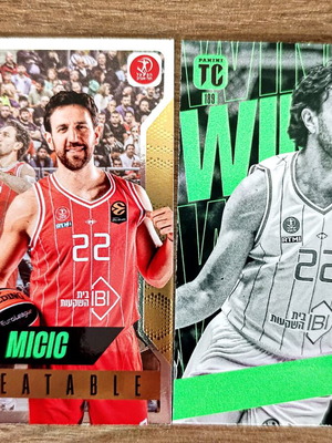 Panini Euroleague Top Class Micic Unbeatable and Winner cards mint condition