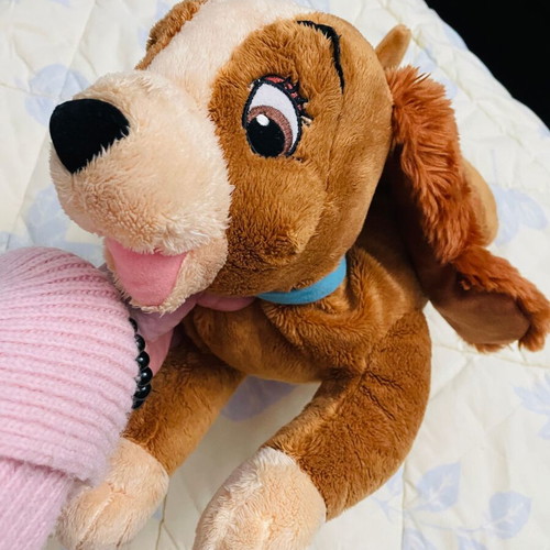 Lady and the Tramp plush dog like new, soft 42cm