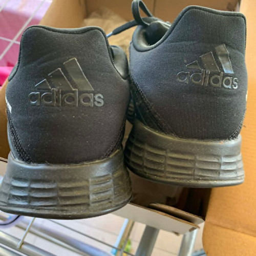 Adidas Duramo SL sneakers size 39 1/3 like new, triple black custom Sophie