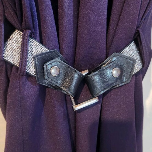 Purple Pink Woman blouse used with silver belt size M