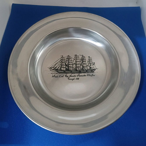 Stainless steel deep plate new with design in center
