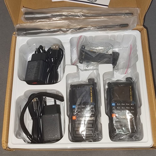 VHF/UHF TIDRADIO H3 Plus 5W Two-Way Radios New, Pack of 2