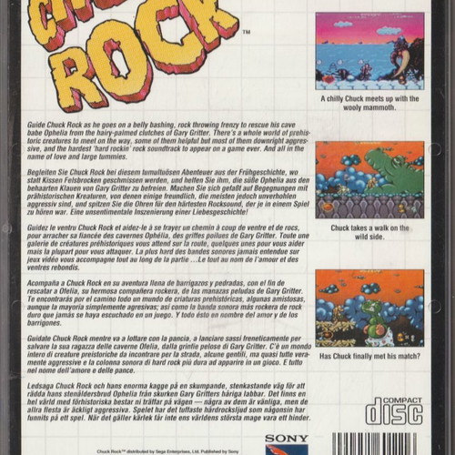 Sega Mega CD Chuck Rock μεταχειρισμένο σε άριστη κατάσταση