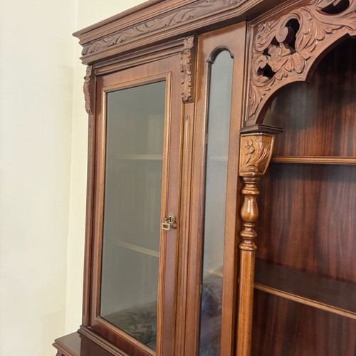 Vintage Display Cabinet by Εγγλεζάκης used, handcrafted wood
