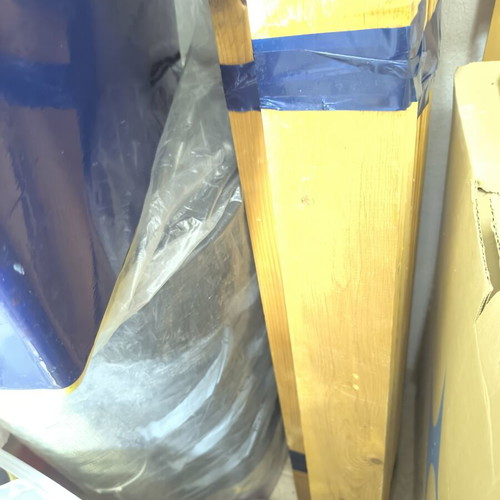 Single bed walnut wood 90x180 with slats