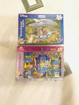 Disney puzzles like new, 2 pieces for kids 6+