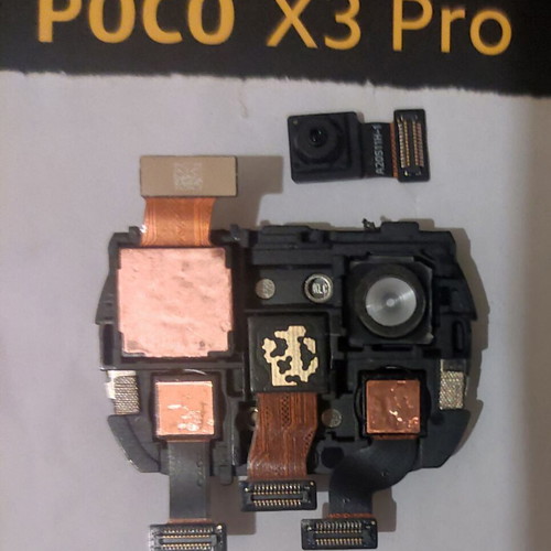 POCO X3 Pro front and back camera set used with cover