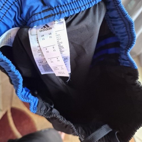 Adidas Real Madrid pants like new, black with blue stripes