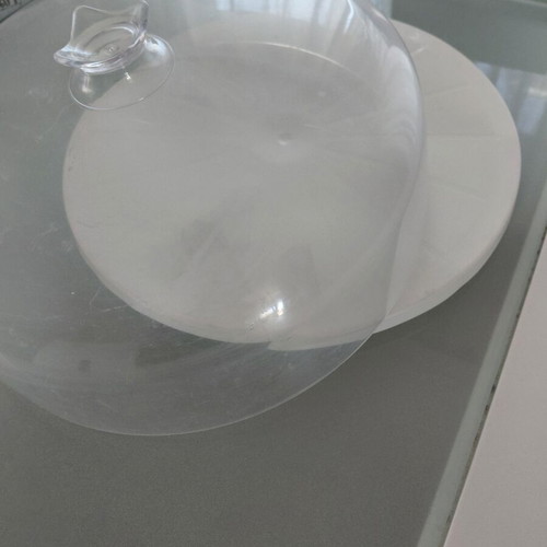 Plastic cake cover used, transparent lid 30cm diameter