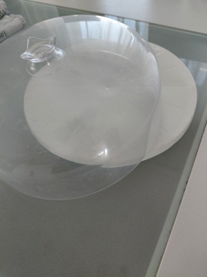 Plastic cake cover used, transparent lid 30cm diameter