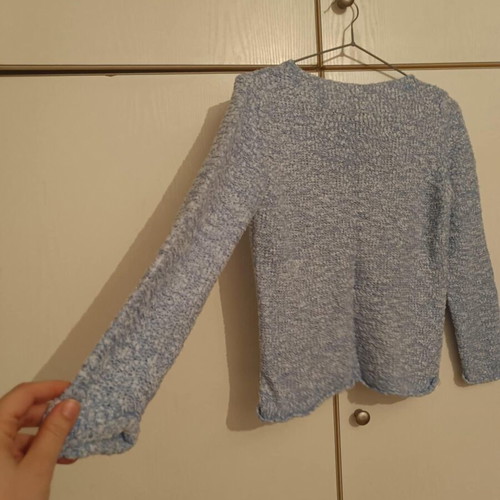 Leone long-sleeve blouse like new, blue, size M