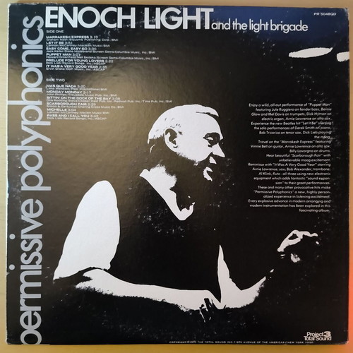 Enoch Light Permissive Polyphonics LP like new, electronic
