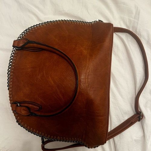 Brown handbag like new, large and spacious