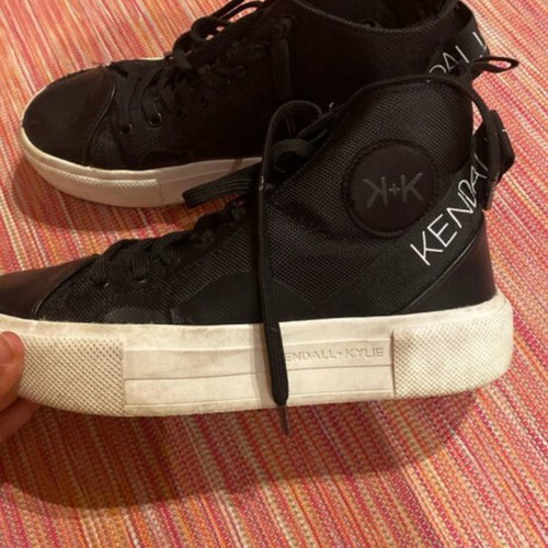 Kendall + Kylie Black High-Top Sneakers, size 39