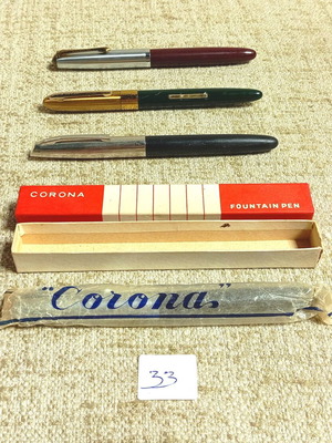 Corona Fina Wearever Paramount Vintage Retro Fountain Pens 50s New