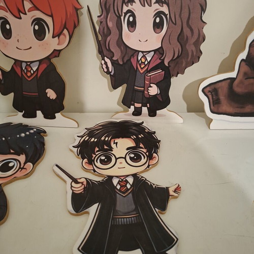 Harry Potter wooden figures set of 6, 40 cm