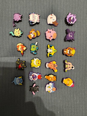 Charms για Crocs καινούργια, πακέτο με διάφορα σχέδια πολύχρωμα