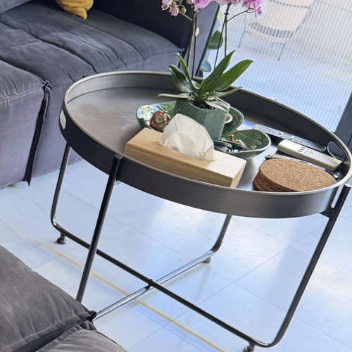 Coffee table metal 90cm like new