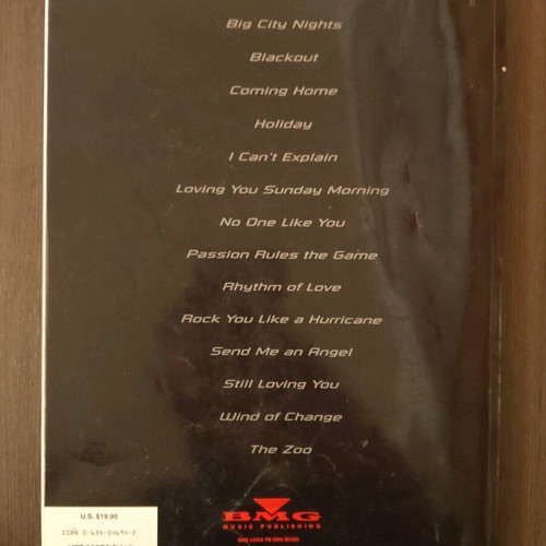 Best of Scorpions Sheet Music & Tablature used