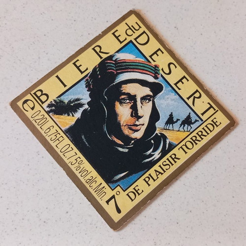 Biere du Desert coaster used