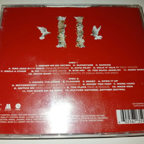 Migos Culture II CD, hip-hop album with 2 discs