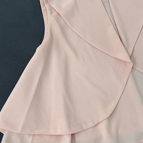 Pink Woman sleeveless shirt and airy blouse like new, pink and yellow