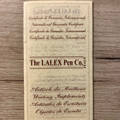 Silver pen The Lalex Pen Co Italy new with certificates