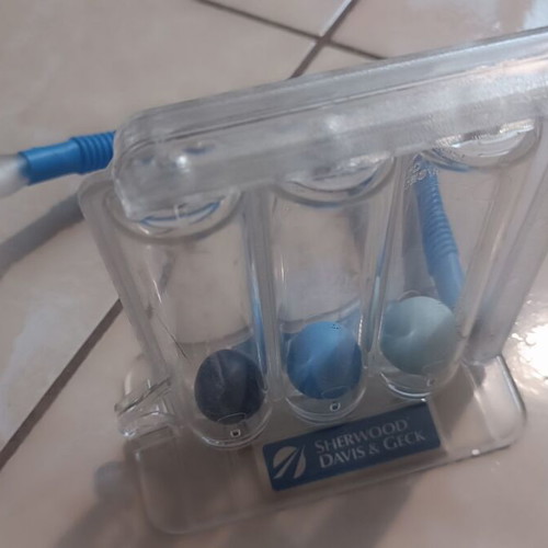 Microlife NEB 50A nebulizer used with 5 masks and breathing trainer gift