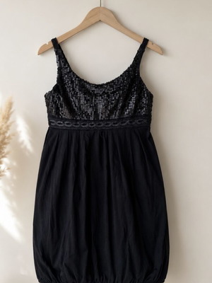 Hyper black sleeveless dress blouse S/M like new