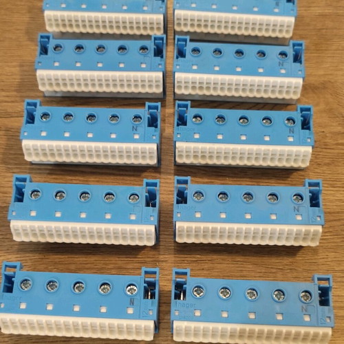 Hager Neutral Quick Connection Block 63A Set of 10