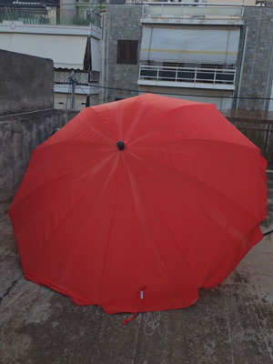 Umbrella used, diameter 2.45 m