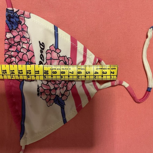 Bikini top Dolce & Gabbana beachwear used, floral multicolor, size M