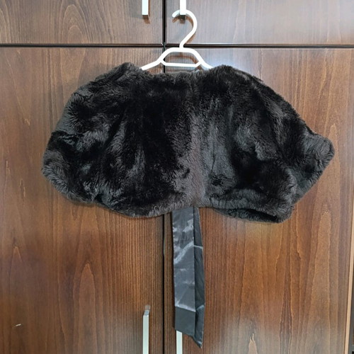 Caramela bolero fur jacket like new, size S, brown