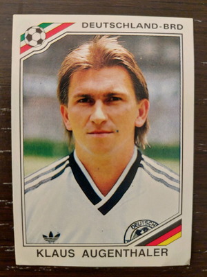 Klaus Augenthaler World Cup Mexico 86 sticker like new