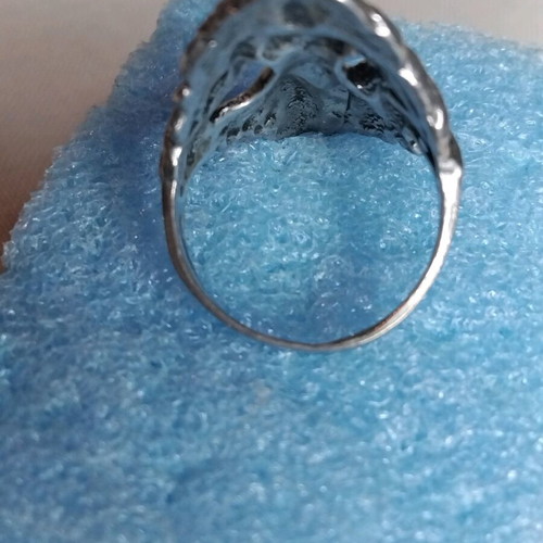 Vintage 925 silver ring like new with fairy figure handmade