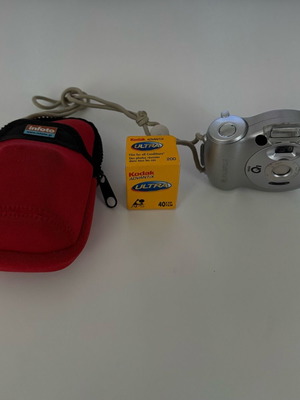 Fuji Q1 camera like new with waterproof case and film