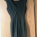 Zara short black dress with V back size S like new