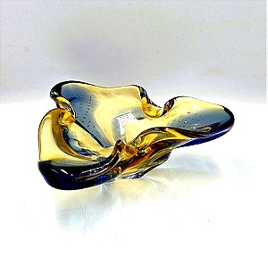 Karel Zemek - Mstisov γυαλί , Moser - φυσητό γυαλί, Κομψό μπολ - τασάκι - Sommerso Glass