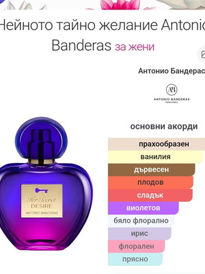 Her Secret Desire Antonio Banderas 90ml EDT new women's perfume