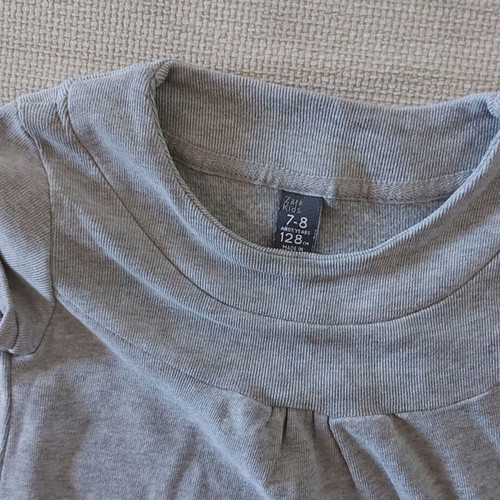 Zara summer long blouse like new, grey, size 7-8 years