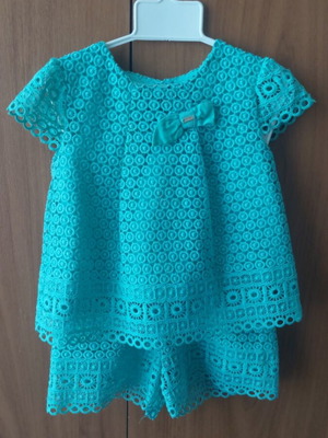 Mayoral Guipure Lace Baby Set 2 Pieces Size 24 Months New
