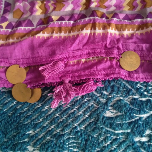 Ethnic scarf large 90×85