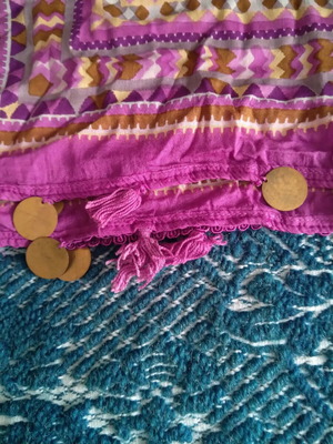 Ethnic scarf large 90×85